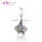 S181 Globalwin Diy Fashion 2016 Jewelry Kings Crown Silver Pendant