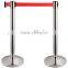 portable steel Security Crowd Control Stanchions Queue Way Barriers Posts with one Belt