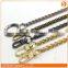 Handbags accessory 8.0mm iron metal chain strap gold and silver color