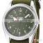 Shark Army Mens Big Case Army Green Band Analog Sport Quartz Watch