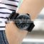 Mens Shark Army Black Nylon Analog Quartz Sport Watch