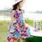 Summer beach strap dress little girl summer cottonblend kids dress pajamas dress