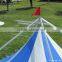 aluminum gazebo 5x5m in white PVC fabric and aluminum frame