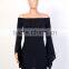 Bonvatt One-collar collar large sleeves nightclothes dress skirt bandage dress