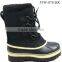 Mens Cowboy Waterproof Genuine Leather Snow Boots