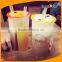 New Style Plastic Clear 3 Flavor Boba Cups Iced Drink Tea Split Cup