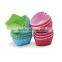 Hot selling high quality food standard star shaped silicon cake cup moulds, mini silicone cake cups