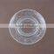 round clear bread glass plate , dessert plate , fruit dish