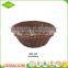 High quality large round clear plastic round rattan trays