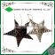 Hand woven hanging wicker chirstmas decoration star