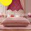 Modern pink handmade carved angel wings upholstered unique kids princess bedroom furniture sets - BF07-70346
