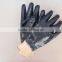 Sunnyhope blue nitrile knitted hand polishing gloves for industrial