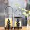 Christmas Hanging Decorative Pillar Glass Candle Lanterns