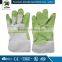 JX68A110 construction PVC impregnated gloves with green PVC dots
