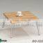 Metal coffee table legs,modern wood folding glass coffee table