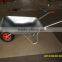 4 CU.FT Russia dual wheels galvanised tray wheelbarrow