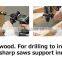 Sharpness and Durable tungsten hole saw with various sizes made in Japan