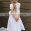 Hot Selling White 1-6 Years Old Baby Girls Summer Long Dress