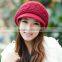 Stylish Autumn Knitted Cap Knitted Hat Double Layer Fashion Winter Hat for Young Girls SV005411