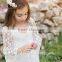 2017 Baby Girl Party Dress Children Frocks Designs Flower Girls White Long Maxi Wedding Dress