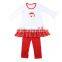 Kids 3pcs Baby Girls Boutique Clothing Set Cotton Turkey pattern children Thanksgiving Outfits