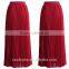 New Arrival Belted Pleated Skirt Women Fashion Chiffon Maxi Skirt 2016