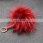 wholesale raccoon fur pom poms/faux fur pom/13cm 15cm raccoon fur ball pompoms