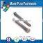Made In Taiwan External Black Phosphate White Coated Galvanized Metric Lag Bolt