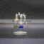 High Quality Faceted crystal apple tree with metal leaf Crafts