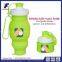 BPA free silicone water bottle /collapsible silicone water bottle