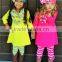 Top Selling Ladybug Applique Wholesale Cotton Frocks Outfit