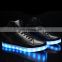 Wholesale New design Casual shoes men Pu leather light shoes Street dance luminous high top LED shoes sneakers for men women