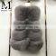 2017 Women Fox Fur Vest Winter Long Vest Real Fur Coat Vest Price Waistcoat