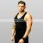 fitness black printed stringer vest mens spandex singlet