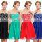 Grace Karin Sexy Ladies Strapless Beaded Chiffon Short Navy Blue Bridesmaid Dress 2015 CL6049-1