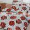 100% Indian cotton 300tc bedding sets, elegant flower designs printed bed sheet