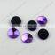 DZ-1041 round rivoli crystal ab color flat back stones for jewelry