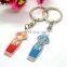 Wholesale metal chinese clothes keychain