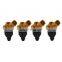 OEM 550cc Yellow Side Feed Injectors For Subaru Sti WRX GC8 16600-AA170*4