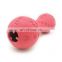 Pet food dispensing ball/food leaking dumbbell toy for dog