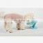 New Diamond Style Dogs Cats Water Bowl Pet Feeder Water Disposer Wood Rack Neck Protection Amazon Hot Sell