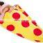 Novelty Wearable Plush Fleece Throw Pizza Blanket Food Shaped Sleeping Bag Blanket for Kids and Adults