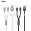 Remax 2.4A Cell Phone Accessories 2 in1 data Cables, 1M TPE Zinc Alloy USB to Type C lighnting