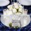 round glass mirror used for events and weddings as centerpiece decoration