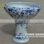 Chinese Blue and White Large Ceramic Garden Rattan Flower Pot