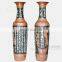 Indoor Big Decorative Porcelain Vase with Hand Carved Chinese Poem Style