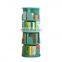 2021 new design modern kids wooden 360 degree revolving bookcase rotating bookshelf for childrens With bear paw pattern