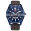 MINI FOCUS 0152G Fashion Casual Men Quartz Watch Brand Luxury Wristwatches Calendar Waterproof Leather Strap Watches