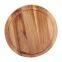 Custom Round Solid Wooden Chopping Board with Juice Groove Serving Food Natural Acacia Wood Kitchen Thick Cutting boards