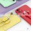 Liquid silica gel multi-color mobile phone data cable  Charger 1M TPE USB Data charging Cable for Iphone cable